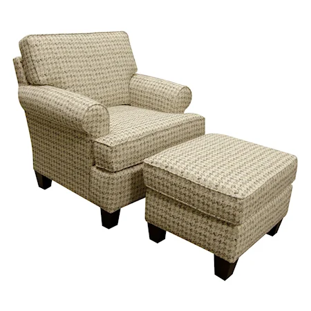 Chair and Ottoman Set